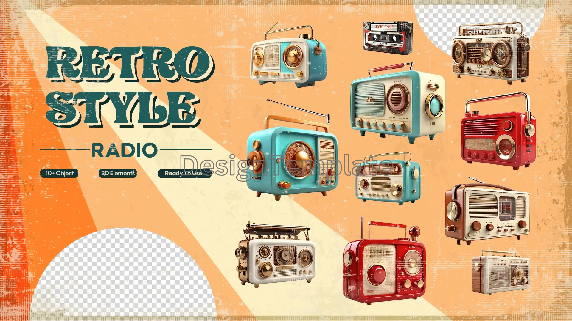 Classic Airwaves 3D Retro Radio Collection
